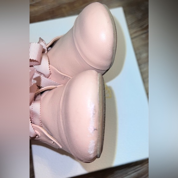 Age of innocence pink leather ankle boots - Picture 3 of 9